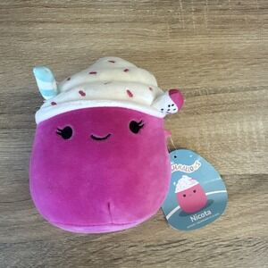 Squishmallow Nicota the Dragonfruit Smoothie 5" Scented Squishmallow NWT